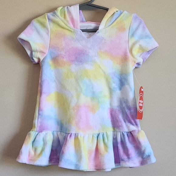 Wonder Nation Toddler Girl Tie Dye Swim Cover Up, Sizes 18 Months NWT - Picture 2 of 4
